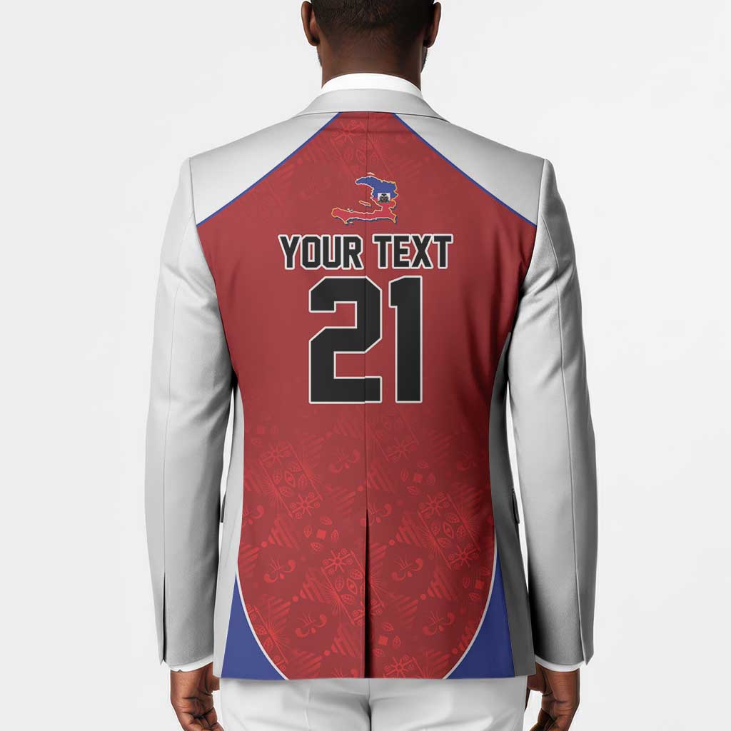World Football 2026 Afro-Haiti Custom Blazer Together For Ayiti Red Style - African Pride