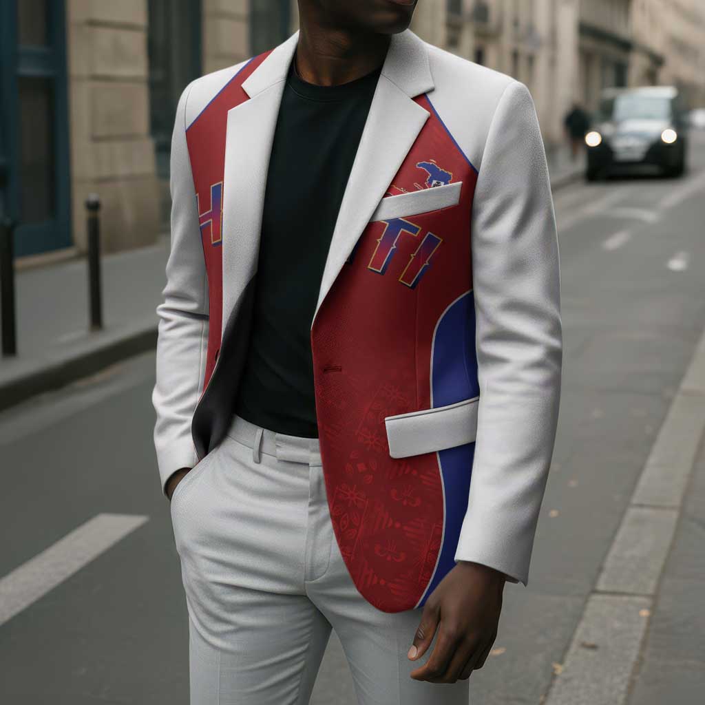 World Football 2026 Afro-Haiti Custom Blazer Together For Ayiti Red Style - African Pride
