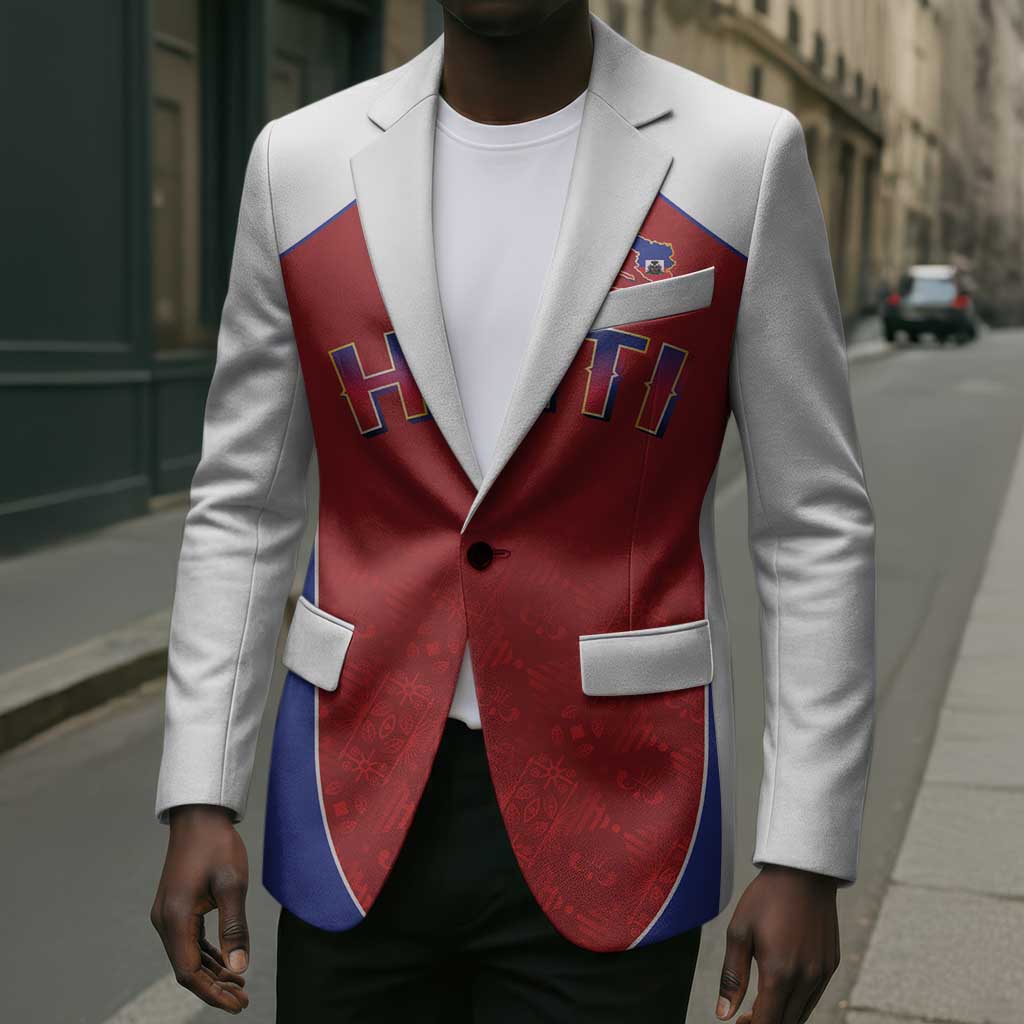 World Football 2026 Afro-Haiti Custom Blazer Together For Ayiti Red Style - African Pride