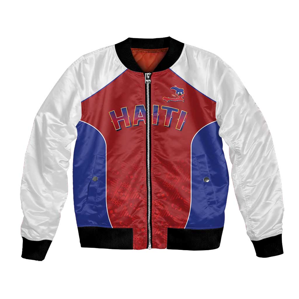 World Football 2026 Afro-Haiti Custom Bomber Jacket Together For Ayiti Red Style - African Pride