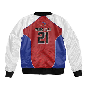 World Football 2026 Afro-Haiti Custom Bomber Jacket Together For Ayiti Red Style - African Pride