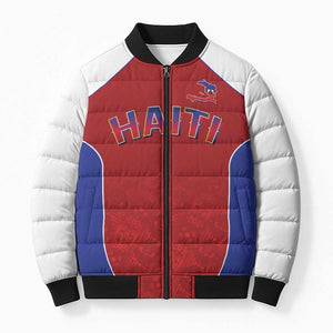 World Football 2026 Afro-Haiti Custom Bomber Puffer Jacket Together For Ayiti Red Style - African Pride