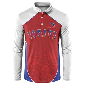 World Football 2026 Afro-Haiti Custom Button Sweatshirt Together For Ayiti Red Style