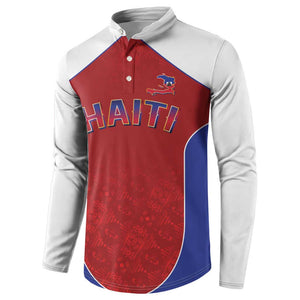 World Football 2026 Afro-Haiti Custom Button Sweatshirt Together For Ayiti Red Style
