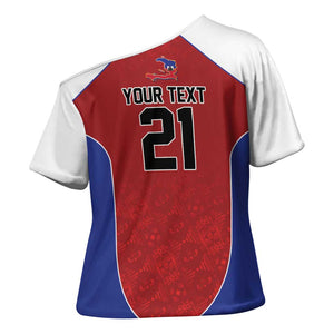 World Football 2026 Afro-Haiti Custom Cross Shoulder Shirt Together For Ayiti Red Style - African Pride