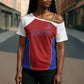 World Football 2026 Afro-Haiti Custom Cross Shoulder Shirt Together For Ayiti Red Style - African Pride