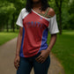 World Football 2026 Afro-Haiti Custom Cross Shoulder Shirt Together For Ayiti Red Style - African Pride