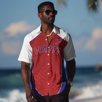 World Football 2026 Afro-Haiti Custom Hawaiian Shirt Together For Ayiti Red Style LT9