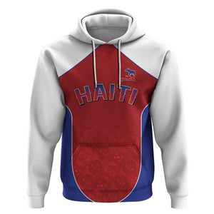 World Football 2026 Afro-Haiti Custom Hoodie Together For Ayiti Red Style - African Pride