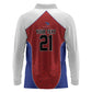 World Football 2026 Afro-Haiti Custom Long Sleeve Polo Shirt Together For Ayiti Red Style - African Pride