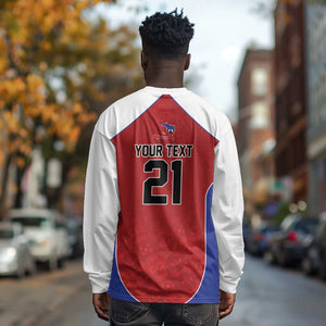 World Football 2026 Afro-Haiti Custom Long Sleeve Shirt Together For Ayiti Red Style - African Pride