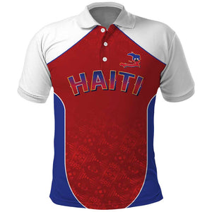 World Football 2026 Afro-Haiti Custom Polo Shirt Together For Ayiti Red Style LT9