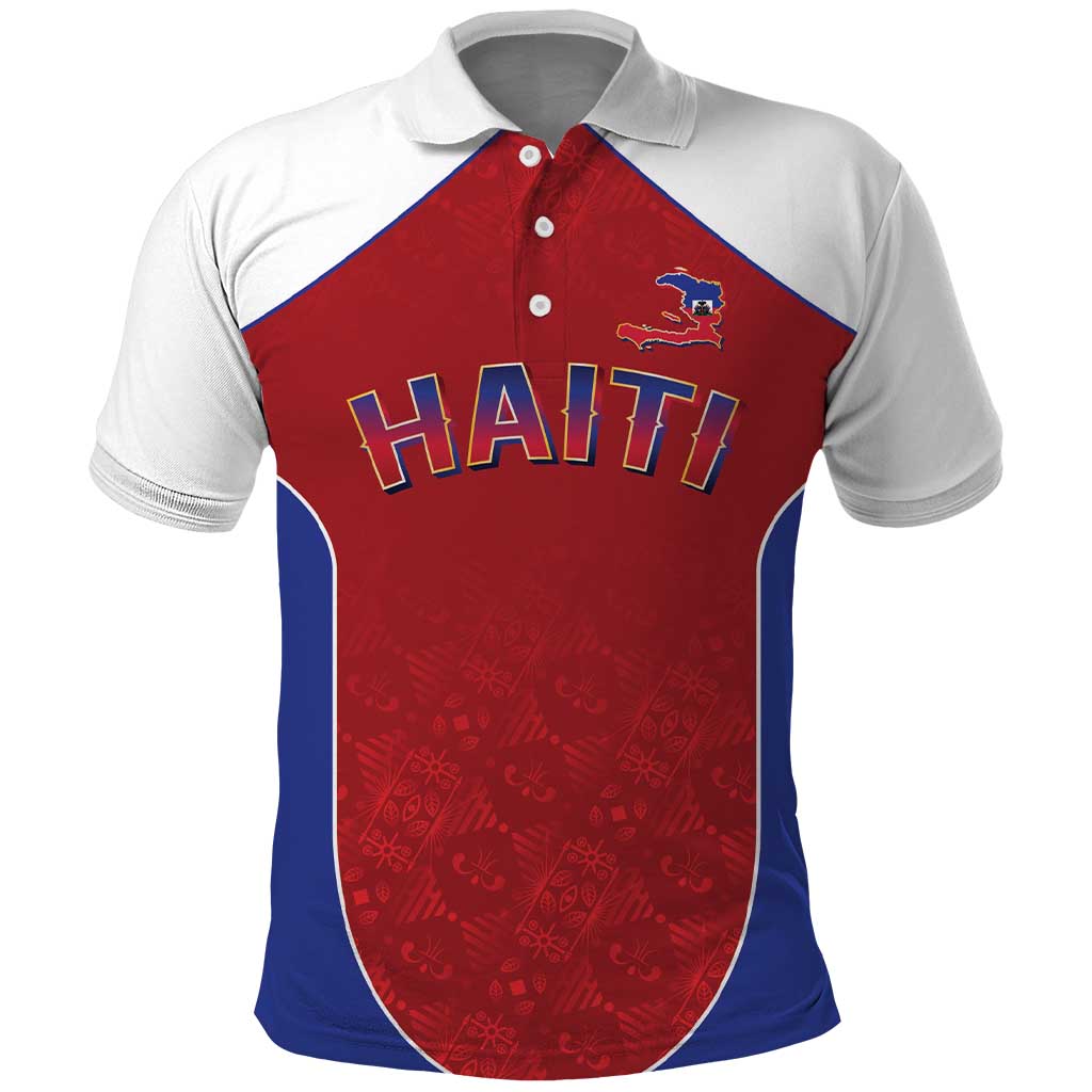 World Football 2026 Afro-Haiti Custom Polo Shirt Together For Ayiti Red Style LT9