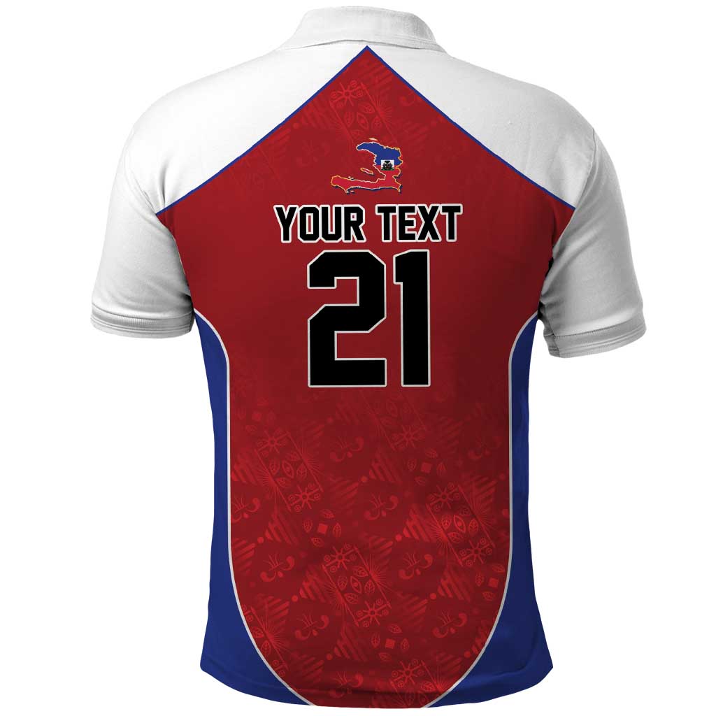 World Football 2026 Afro-Haiti Custom Polo Shirt Together For Ayiti Red Style LT9