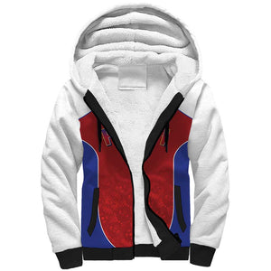 World Football 2026 Afro-Haiti Custom Sherpa Hoodie Together For Ayiti Red Style - African Pride