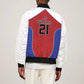 World Football 2026 Afro-Haiti Custom Sleeve Zip Bomber Jacket Together For Ayiti Red Style - African Pride