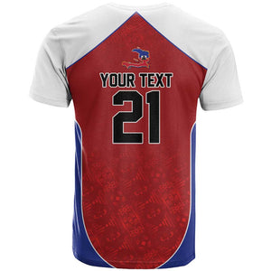 World Football 2026 Afro-Haiti Custom T shirt Together For Ayiti Red Style LT9