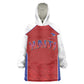 World Football 2026 Afro-Haiti Custom Wearable Blanket Hoodie Together For Ayiti Red Style - African Pride