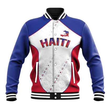 World Football 2026 Afro-Haiti Custom Baseball Jacket Together For Ayiti White Style - African Pride
