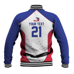 World Football 2026 Afro-Haiti Custom Baseball Jacket Together For Ayiti White Style - African Pride