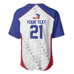 World Football 2026 Afro-Haiti Custom Baseball Jersey Together For Ayiti White Style LT9