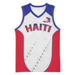 World Football 2026 Afro-Haiti Custom Basketball Jersey Together For Ayiti White Style - African Pride