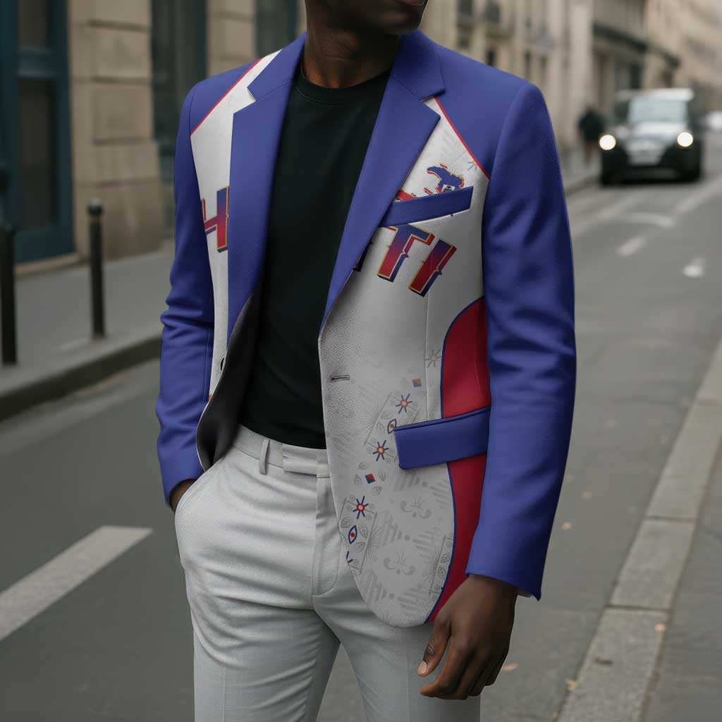 World Football 2026 Afro-Haiti Custom Blazer Together For Ayiti White Style - African Pride
