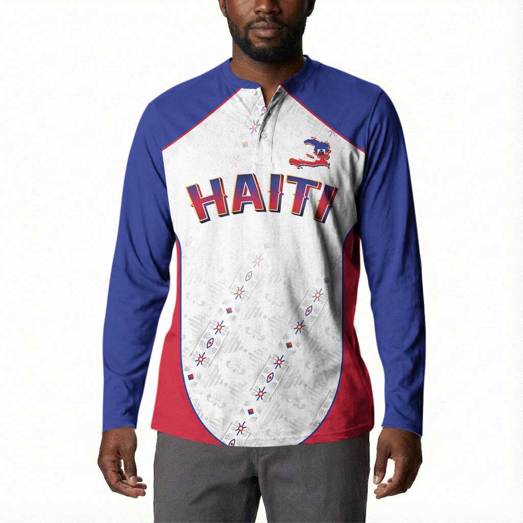 World Football 2026 Afro-Haiti Custom Button Sweatshirt Together For Ayiti White Style