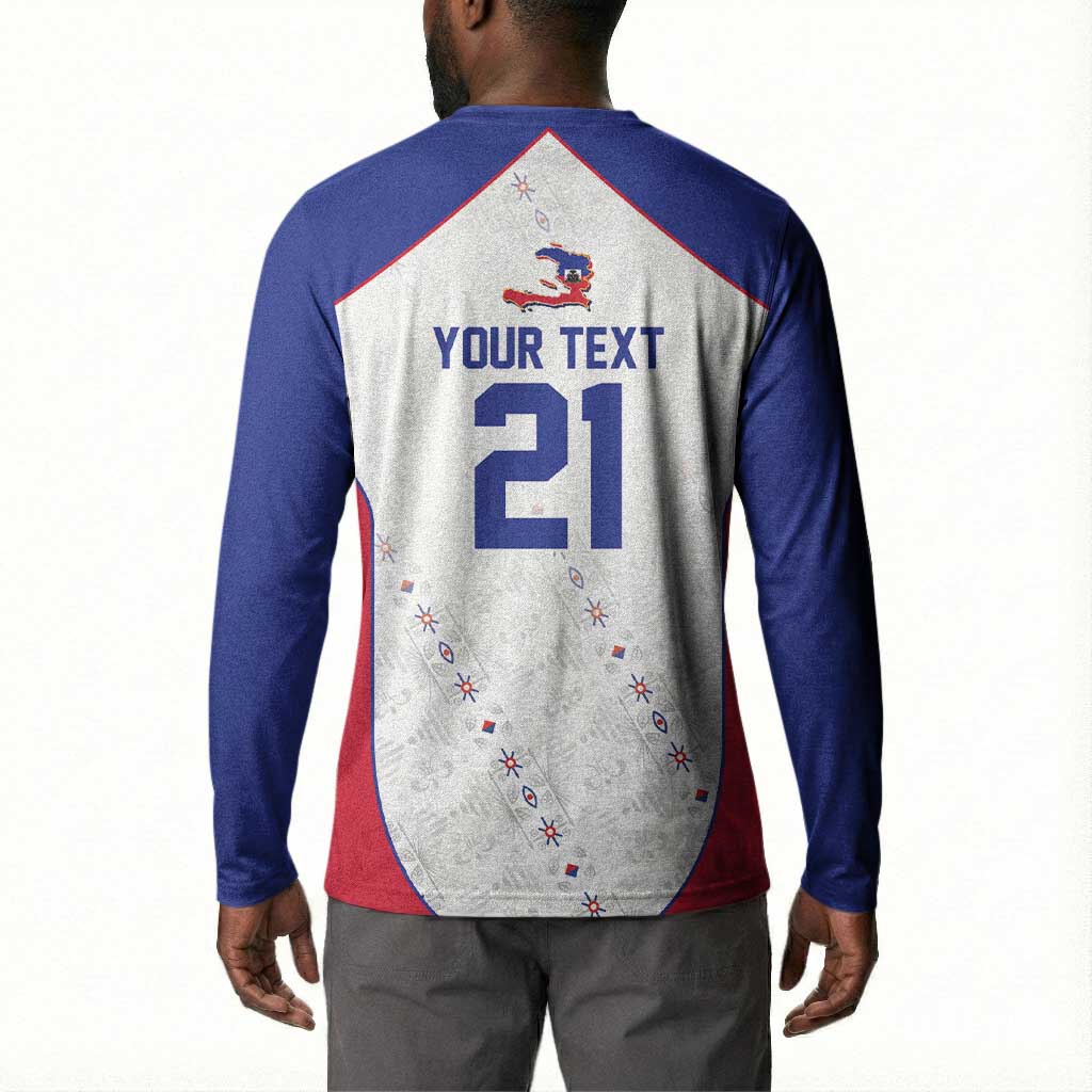 World Football 2026 Afro-Haiti Custom Button Sweatshirt Together For Ayiti White Style