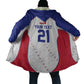 World Football 2026 Afro-Haiti Custom Cloak Together For Ayiti White Style - African Pride