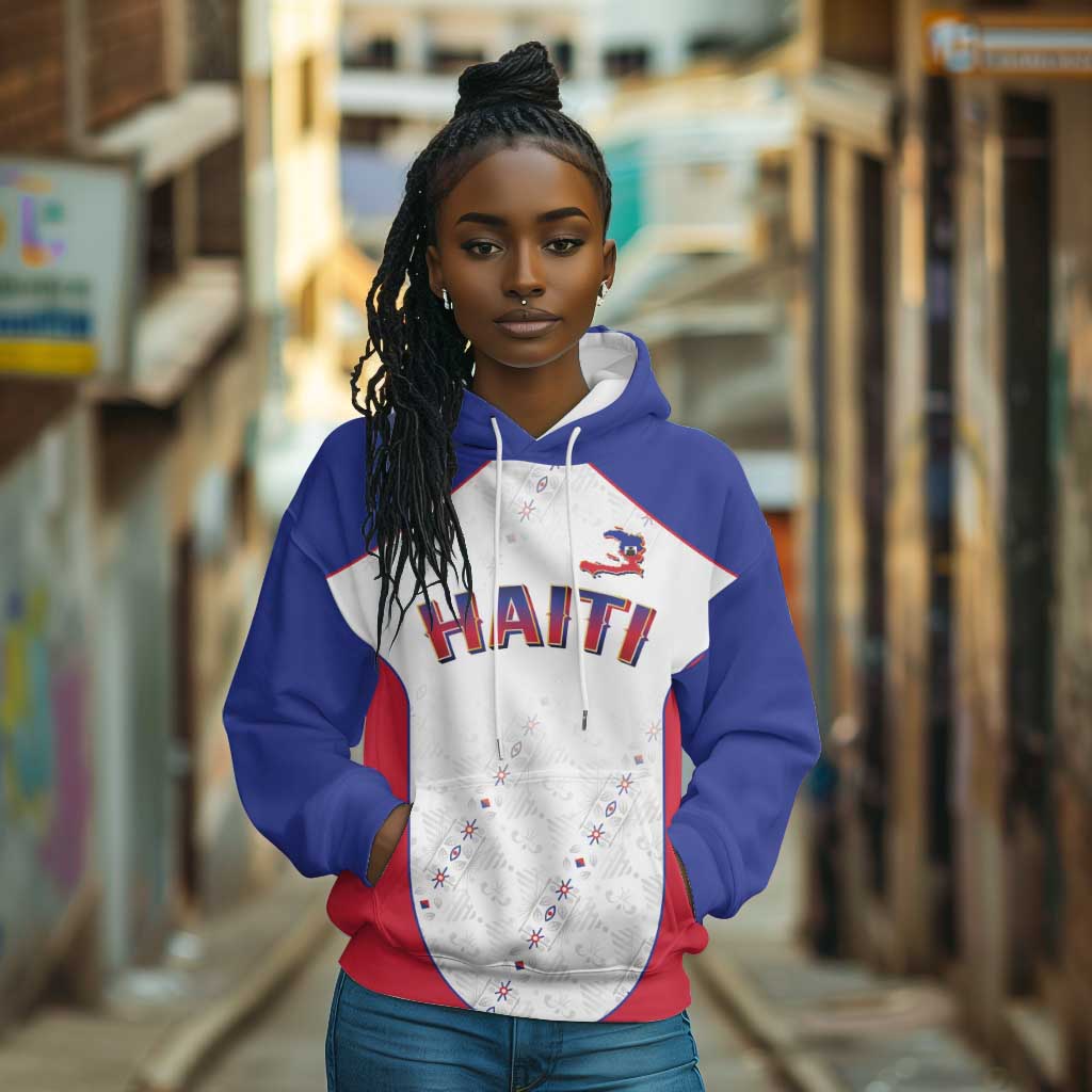 World Football 2026 Afro-Haiti Custom Hoodie Together For Ayiti White Style - African Pride