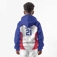 World Football 2026 Afro-Haiti Custom Kid Hoodie Together For Ayiti White Style - African Pride