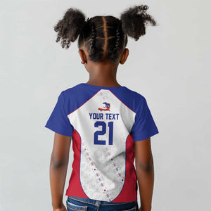World Football 2026 Afro-Haiti Custom Kid T shirt Together For Ayiti White Style LT9