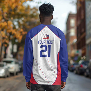 World Football 2026 Afro-Haiti Custom Long Sleeve Shirt Together For Ayiti White Style - African Pride