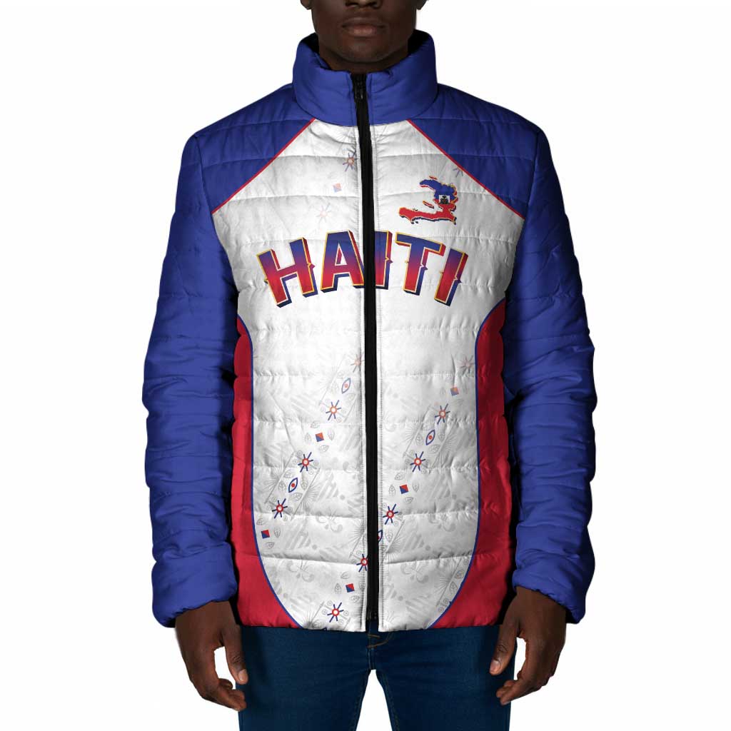 World Football 2026 Afro-Haiti Custom Padded Jacket Together For Ayiti White Style - African Pride