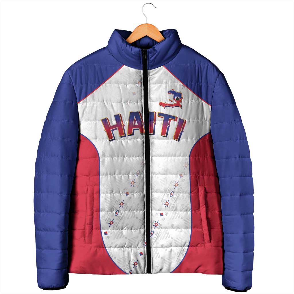 World Football 2026 Afro-Haiti Custom Padded Jacket Together For Ayiti White Style - African Pride
