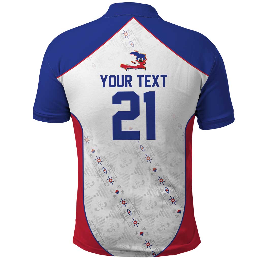 World Football 2026 Afro-Haiti Custom Polo Shirt Together For Ayiti White Style LT9