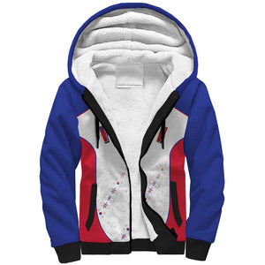 World Football 2026 Afro-Haiti Custom Sherpa Hoodie Together For Ayiti White Style - African Pride