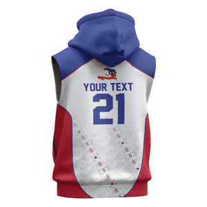 World Football 2026 Afro-Haiti Custom Sleeveless Hoodie Together For Ayiti White Style - African Pride