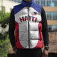 World Football 2026 Afro-Haiti Custom Sleeveless Puffer Jacket Together For Ayiti White Style - African Pride