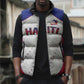 World Football 2026 Afro-Haiti Custom Sleeveless Puffer Jacket Together For Ayiti White Style - African Pride