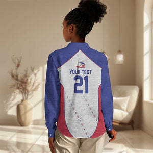 World Football 2026 Afro-Haiti Custom Women Casual Shirt Together For Ayiti White Style - African Pride
