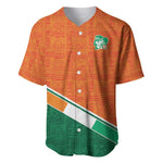 World Football 2026 Ivory Coast Custom Baseball Jersey African Adinkra Pattern LT9