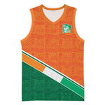 World Football 2026 Ivory Coast Custom Basketball Jersey African Adinkra Pattern - African Pride