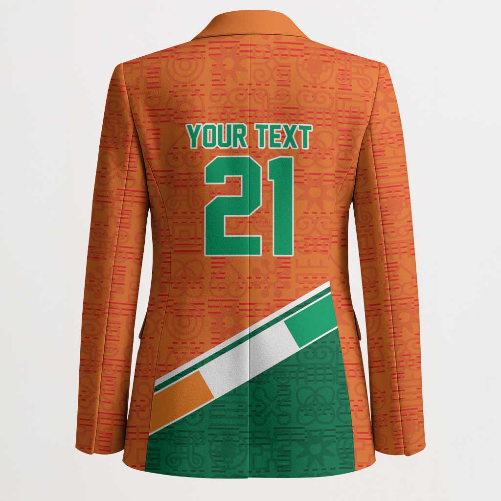 World Football 2026 Ivory Coast Custom Blazer African Adinkra Pattern - African Pride