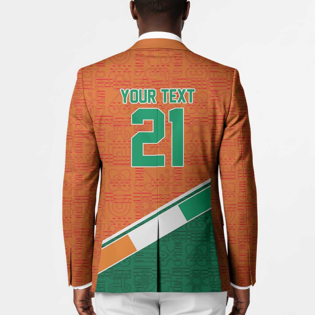 World Football 2026 Ivory Coast Custom Blazer African Adinkra Pattern - African Pride