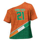 World Football 2026 Ivory Coast Custom Cross Shoulder Shirt African Adinkra Pattern - African Pride