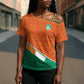 World Football 2026 Ivory Coast Custom Cross Shoulder Shirt African Adinkra Pattern - African Pride