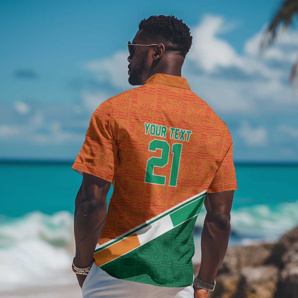 World Football 2026 Ivory Coast Custom Hawaiian Shirt African Adinkra Pattern LT9