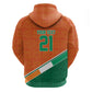 World Football 2026 Ivory Coast Custom Hoodie African Adinkra Pattern - African Pride